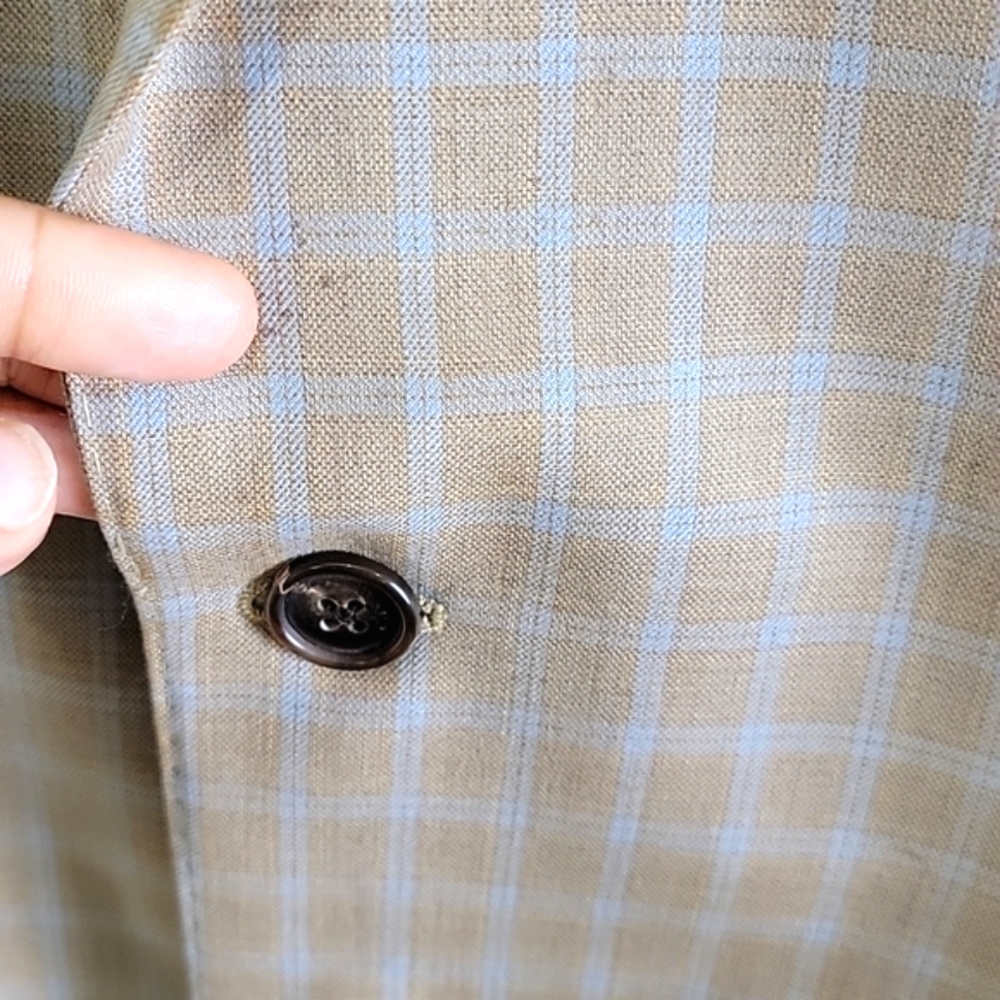 Holland & Sherry Custom Tailored (40r) Plaid Spor… - image 5